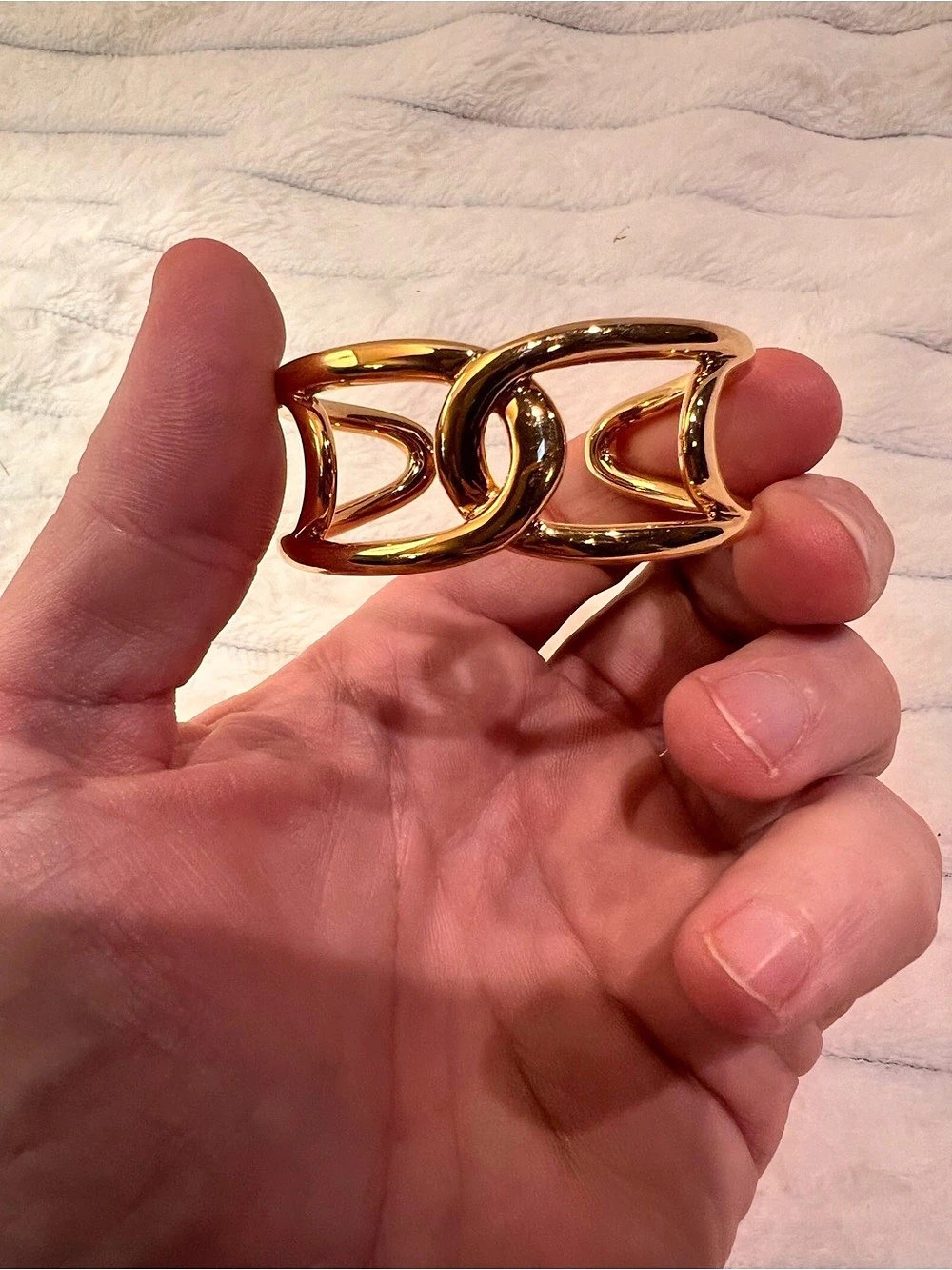 Napier Gold-Tone Statement Cuff Bracelet for Small Wrist